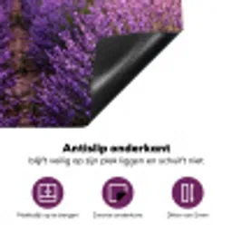 Lavendel - Veld - Natuur - Paars Inductie beschermer vinyl 3mm middel -zzzzzzz-cc-onderkant