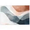 Abstract - Golven - Blauw poster papier klein -3d