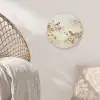 Takken - Bloemen - Vogeltjes - Roze Akoestische PET Vilt - Rond klein -sfeer4