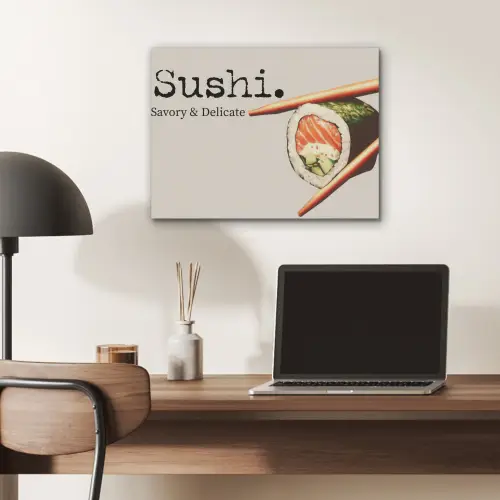 Sushi - Zalm - Rijst - Japans PET vilt klein -sfeer5