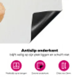 Papavers - Botanisch - Roze Inductie beschermer vinyl 3mm klein -wsfeer4_website