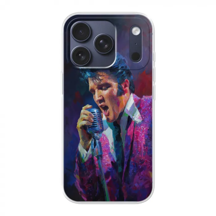 Expressief - Microfoon - Paars Telefoonhoesje iPhone 17 Pro klein -3d