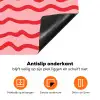 Speels - Patroon - Rood Inductie beschermer vinyl 3mm klein 276 -zzzzzzz-td-onderkant