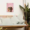 Zonnebril - Hartjes - Hond - Valentijn tuinposter los doek klein -sfeer7