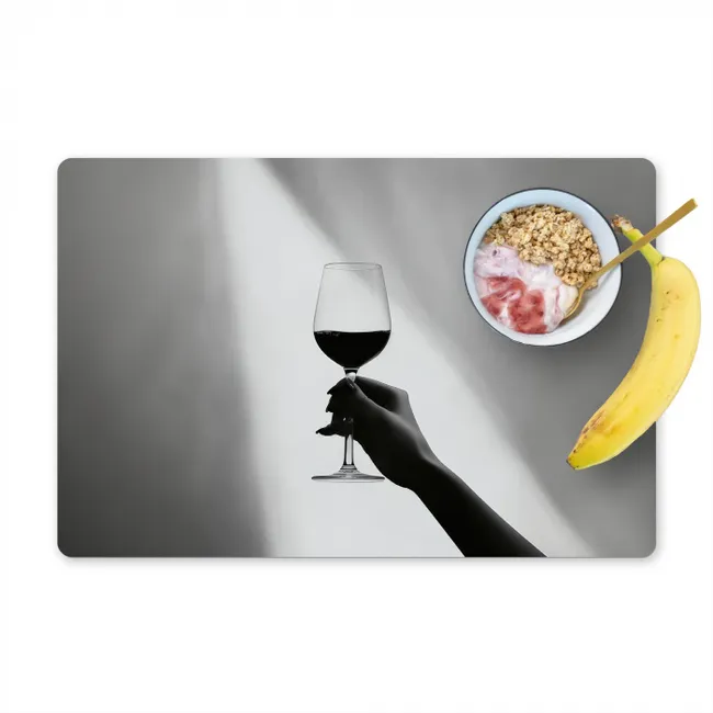 Lichtinval - Wijn - Rood - Glas Placemat vinyl groot -zzzproduct_Kitchenyeah-website