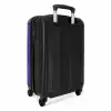 Paars blauw slangenhuid met symmetrische schubstructuur NBS - Handbagage koffer - Kinderen Unisex middel -achterkant