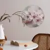 Bloesems - Meeldraden - Geel - Wazig Akoestische PET Vilt - Rond klein -sfeer3