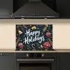 Feestelijk - Kerstgroet - Kleurrijk keuken achterwand spatscherm klein -sfeer1