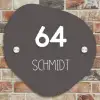 Grijs - Modern Naambord Organisch middel -sfeer10