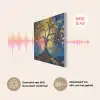 Boom - Levensboom - Blauw - Goud PET vilt klein -USP_NL