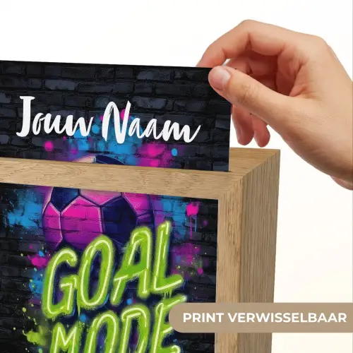 Neon - Graffiti - Voetbal - Kleurrijk Light Box met kabel (Kinderlampje) klein -USP_websiteprintNL