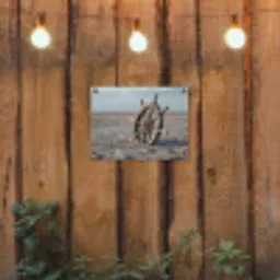 Scheepsstuur - Hout - Bruin - Zand tuinposter los doek klein -sfeer1