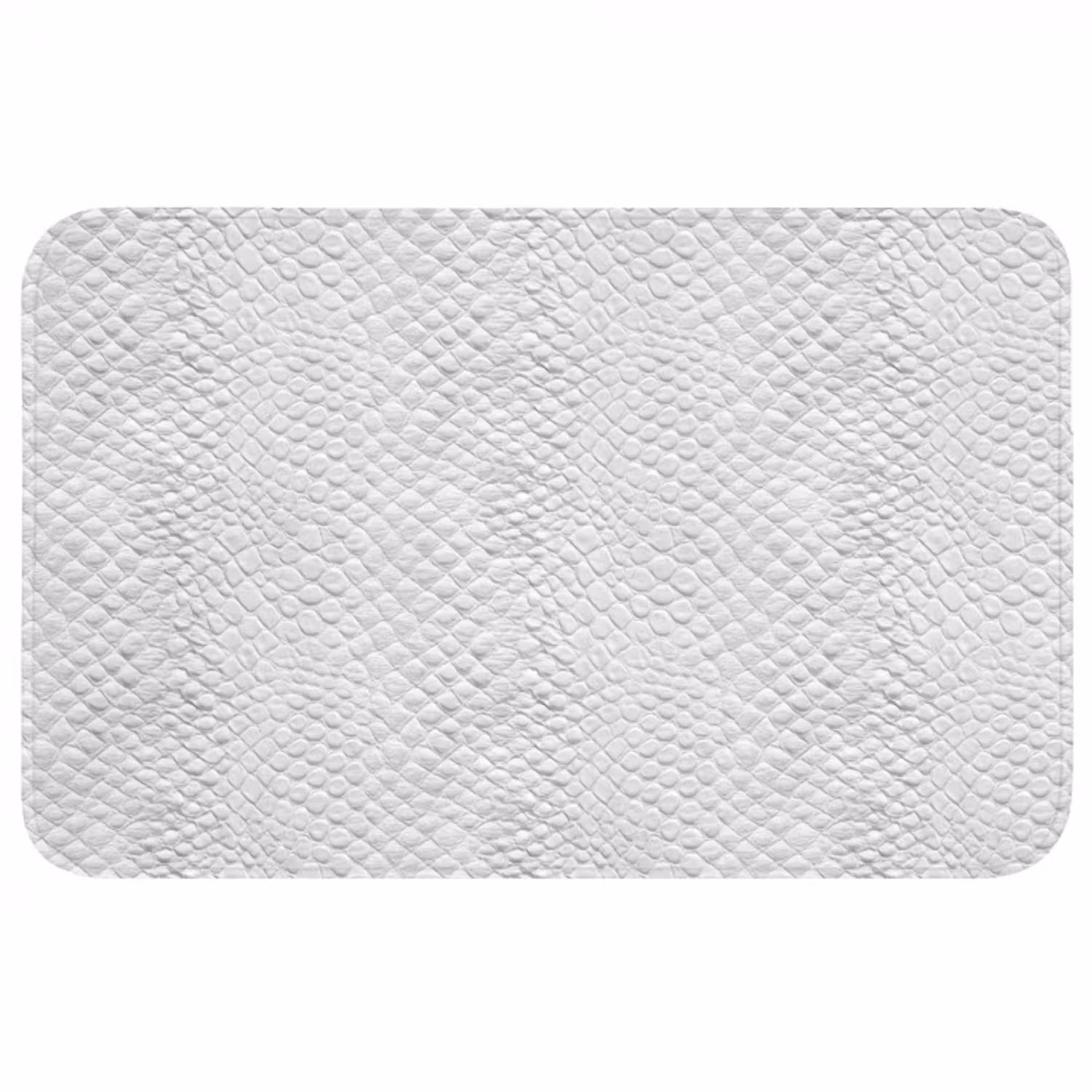 Slang - Patroon - Wit Badmat middel 997 -3d