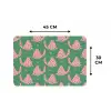 Groen - Katten - Stippen - Sterren Placemat vinyl groot 368 -specs
