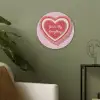 Liefde - Hart - Valentijn Akoestische PET Vilt - Rond klein -sfeer2