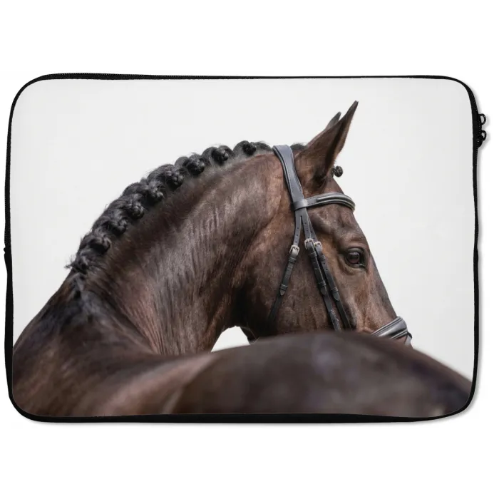 Portret - Paard - Elegant laptophoes neopreen klein -zkaufland3dotto
