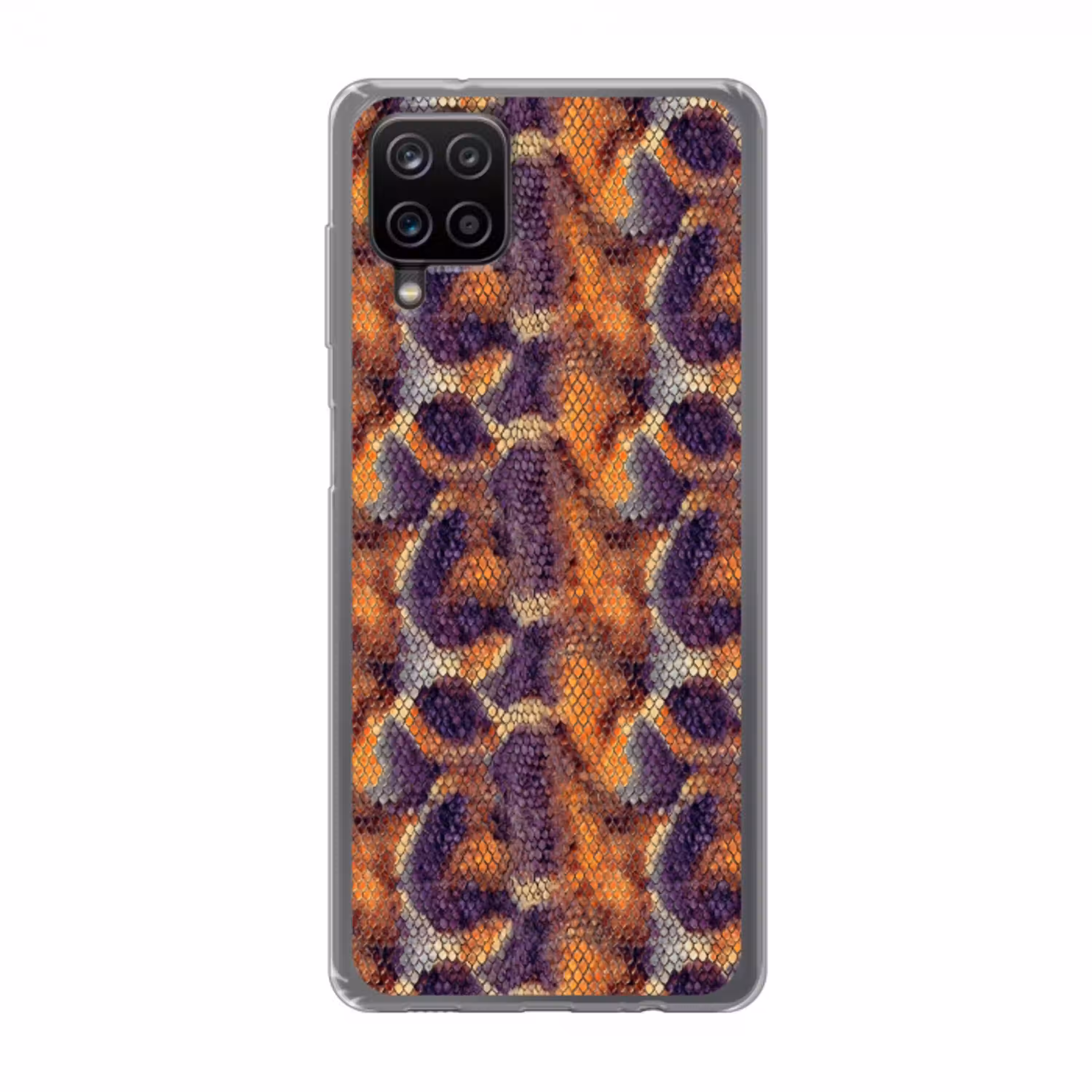 Slang - Schubben - Kleurrijk Telefoonhoesje Samsung Galaxy A12 klein 372 -3d