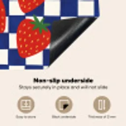 Geblokt - Blauw - Aardbeien Inductie beschermer vinyl 3mm middel -vsfeer4_ENG