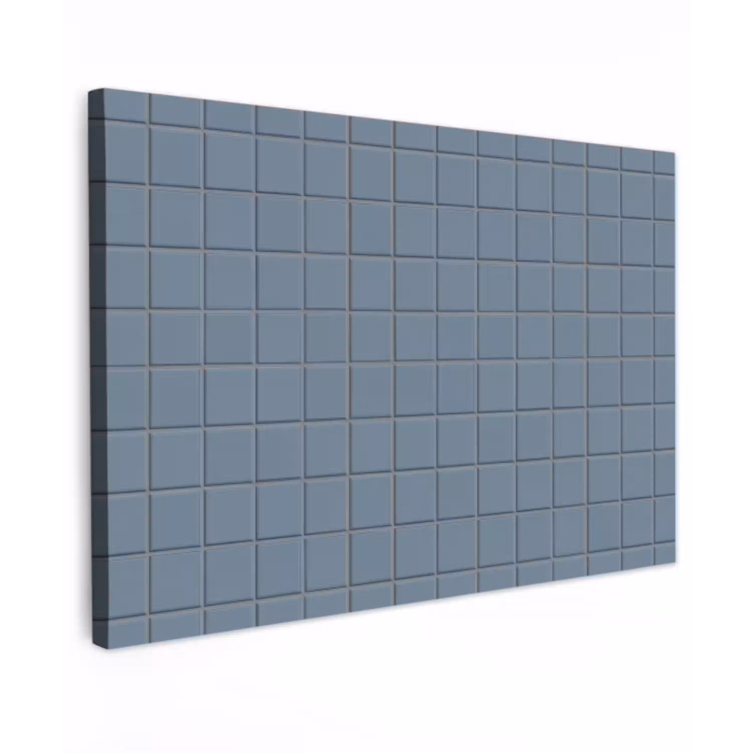 Patroon - Tegel - Blauwgrijs Tuinposter op houten frame 2 cm dik klein 845 -3d