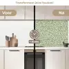 Botanisch - Takken - Groen keuken achterwand 2 middel 871 -voor-na2_NL