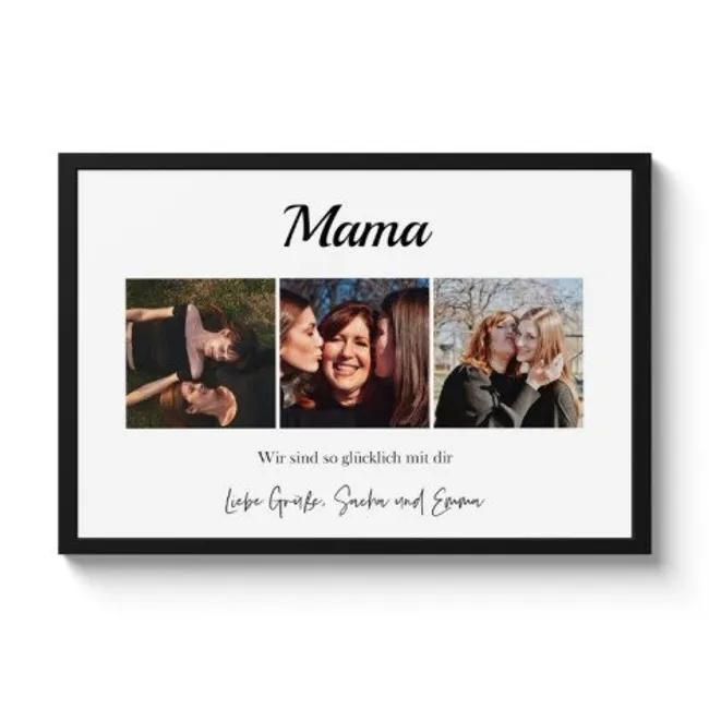 Poster mit Rahmen - Collage horizontal