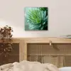 Blad - Plant - Groen - Textuur aluminium wit klein -sfeer3