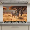 Zebra's - Savannelandschap - Gras keuken achterwand spatscherm klein -3d_website