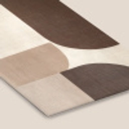 Geometrisch - Geweven structuur - Modern fotolijst zwart zonder passe partout klein -zsfeer6