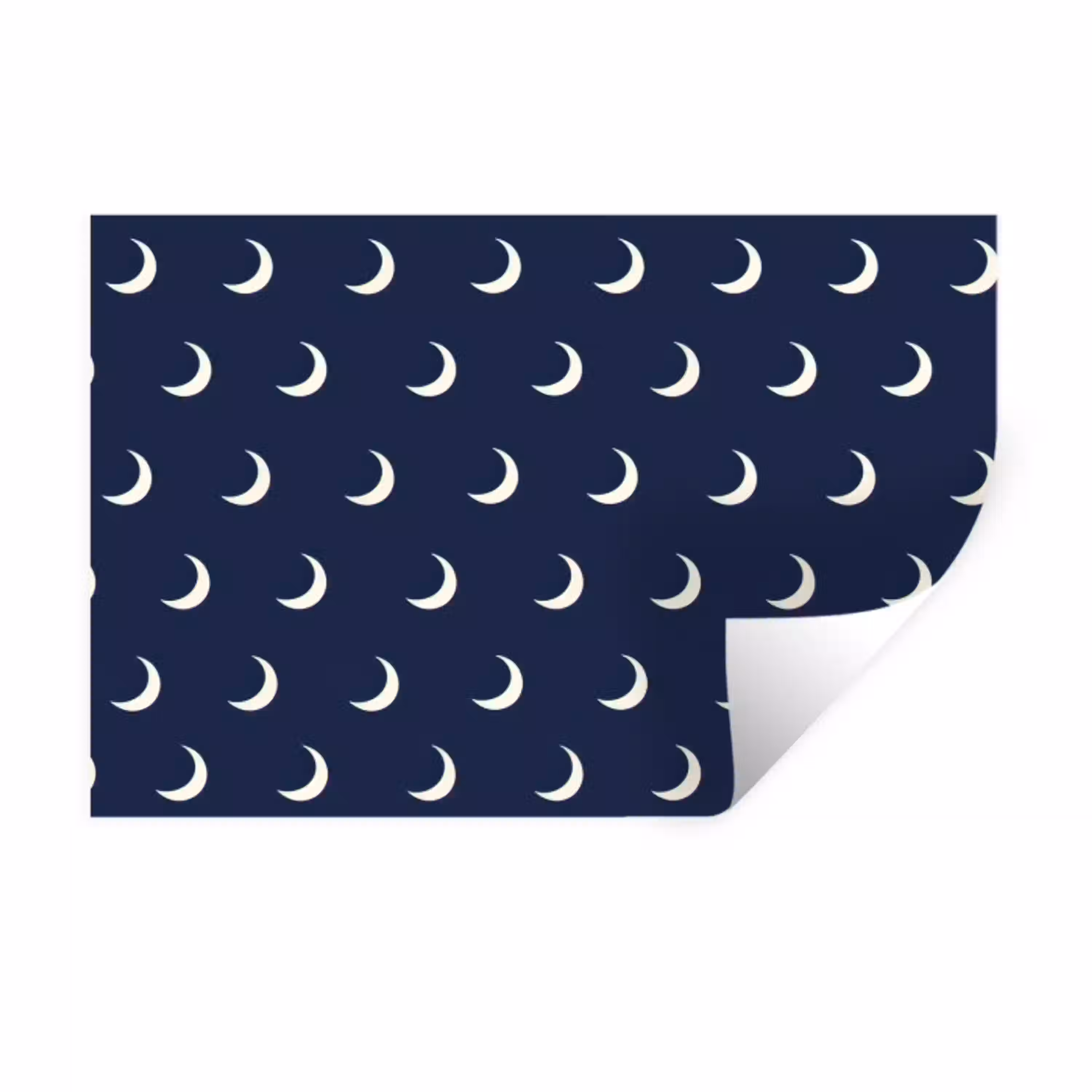 Patroon - Manen - Blauw Muursticker klein 286 -3d