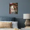 Doorkijk - Rozen - Vintage - Poort poster papier klein -sfeer2