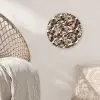 Camouflage - Patroon - Beige - Bruin Wandcirkel plexiglas klein 852 -sfeer5