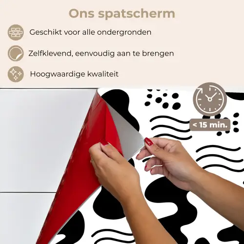 Abstact - Vormen - Asymmetrie keuken achterwand spatscherm klein 900 -spatscherm_NL