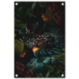 Kaketoe - Vogel - Vlinders tuinposter los doek klein -3d