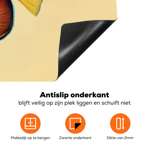 Vis - Vinnen - Blauw - Ogen Inductie beschermer vinyl 3mm klein -zzzzzzz-td-onderkant