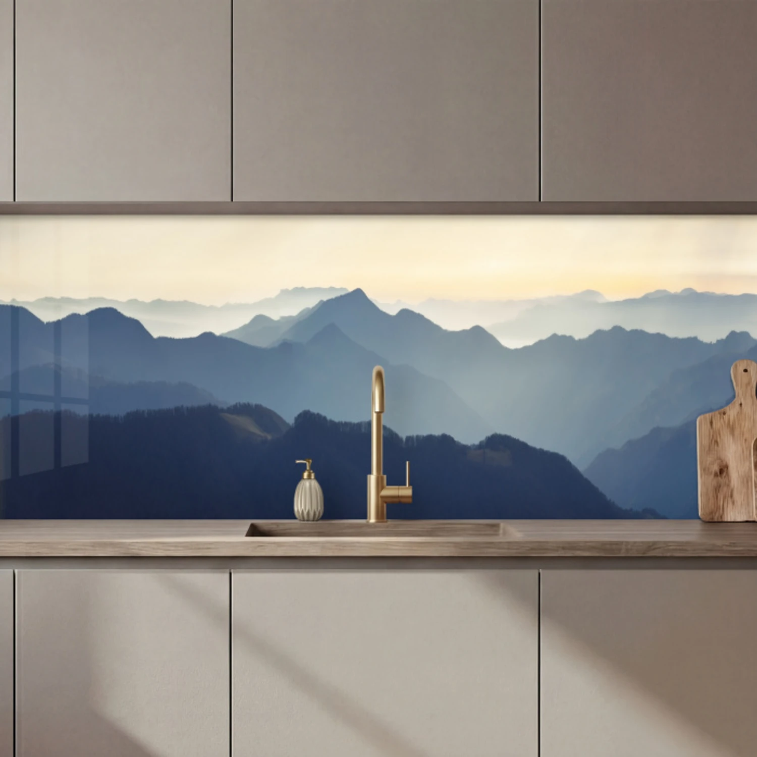 Landschap - Bergen - Groen - Natuur keuken achterwand 2 middel zz_3dshopping