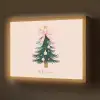 Christmas Season - Kerst - Kerstboom - Roze Light Box met batterij (Wandlamp) middel -z3d_website