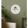 Tekst - Oh happy day - Quotes - Blij Wandcirkel behangsticker klein -sfeer2