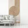 Symmetrische bocht - Koperkleurig fotobehang vinyl groot -woonkamer