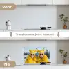 Vrouwen - Bananen - Geel keuken achterwand spatscherm klein -voor_na_NL