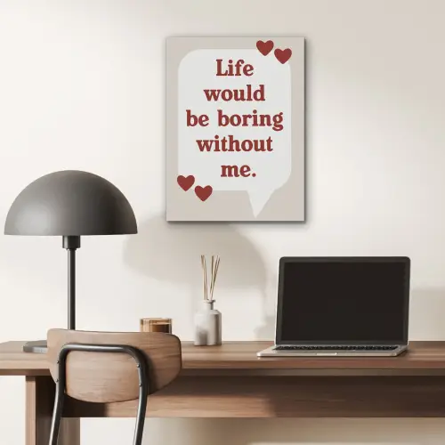 Quote - Tekstballon - Hartjes PET vilt klein -sfeer5