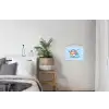 Corgi - Koptelefoon - Blauw - Muzieknoten textielposter latten blank klein -woonkamer