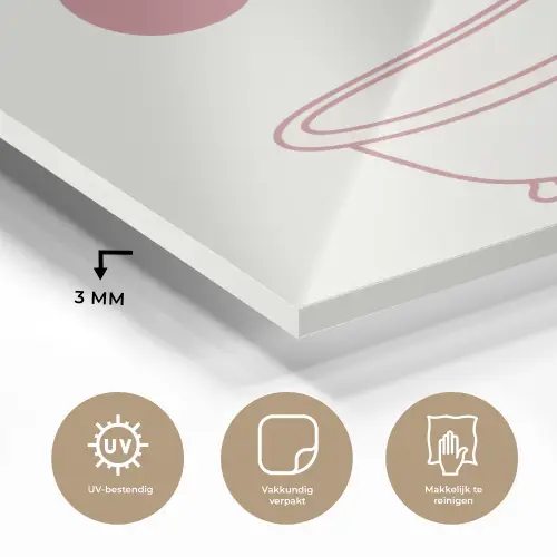 Retro - Bad - Roze plexiglas 5mm klein -sfeer2