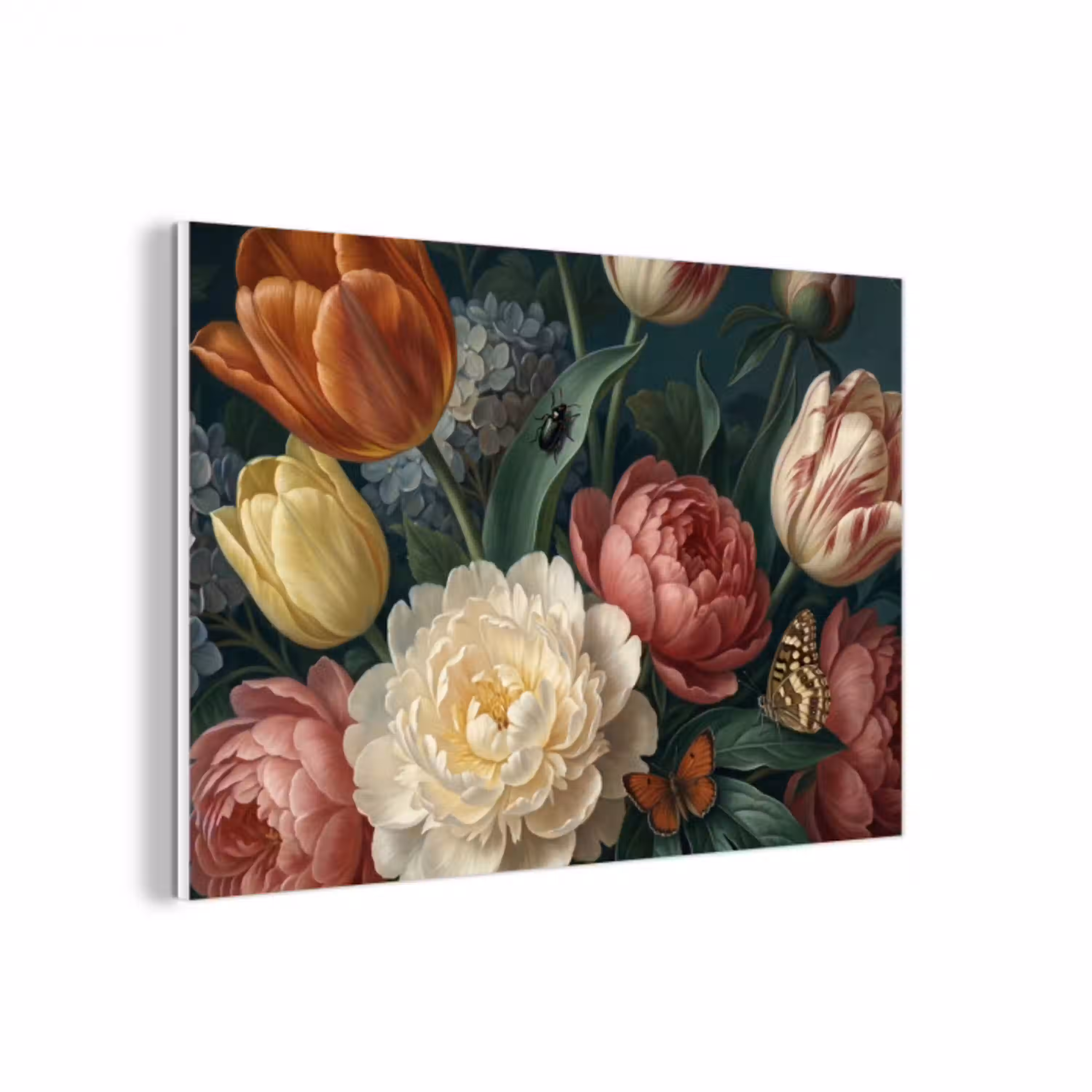 Bloemen - Boeket - Natuur - Klassiek - Donker forex 5mm xxl -3d