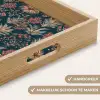 Botanisch - Patroon - Blauw Dienblad Rechthoek middel 911 -USP_HandgreepNL