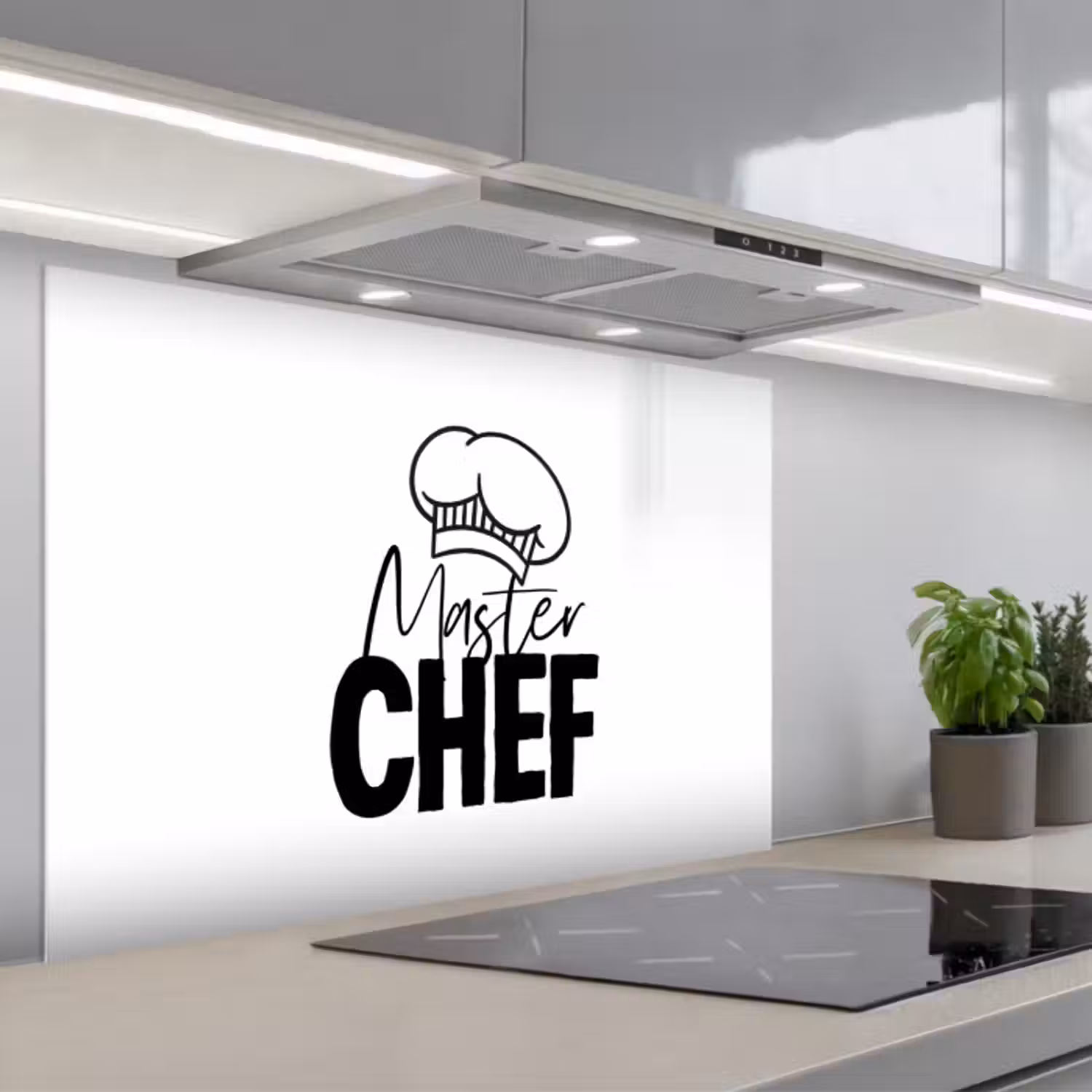 Spatscherm keuken - Keuken - Koken - Bakken - Chef - Master Chef - Kok - Tekst