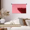 Dream - 3D - Rood - Roze Wandkleed katoen klein -sfeer1