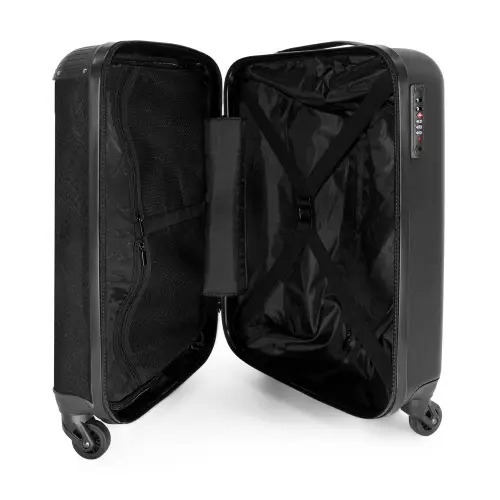 Lederen look zwart NBS - Handbagage koffer - Volwassenen Unisex middel -binnenkant