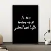 In deze keuken wordt gekookt met liefde - Koken - Spreuken - Quotes - Liefde canvas 2cm klein -sfeer6