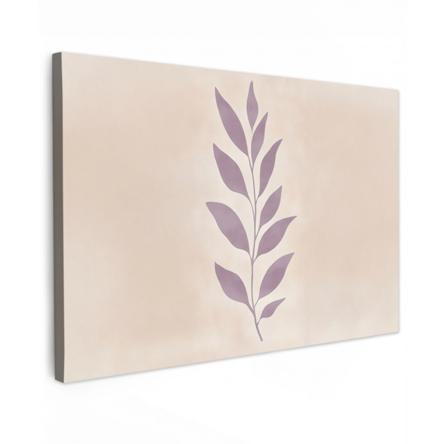 Tak - Bladeren - Minimalistisch - Beige canvas 2cm klein -z3d