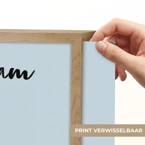 Prinses - Blond - Kroon - Minimalistisch Light Box met batterij (Wandlamp kind) middel -USP_websiteprintNL